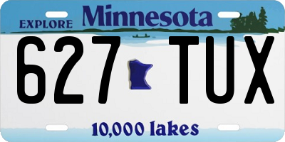MN license plate 627TUX
