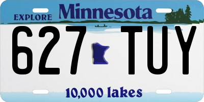 MN license plate 627TUY