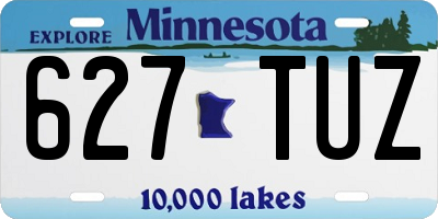MN license plate 627TUZ