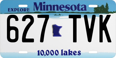 MN license plate 627TVK