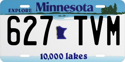 MN license plate 627TVM