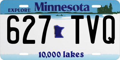 MN license plate 627TVQ