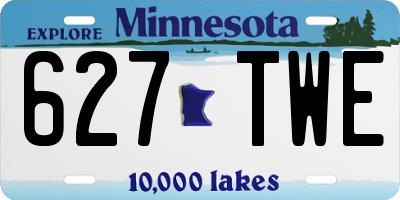 MN license plate 627TWE
