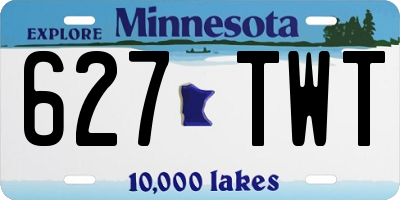 MN license plate 627TWT