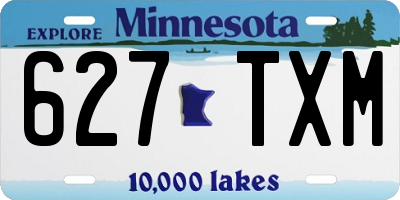 MN license plate 627TXM