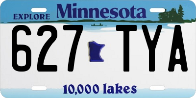 MN license plate 627TYA