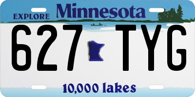 MN license plate 627TYG