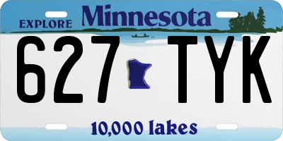 MN license plate 627TYK