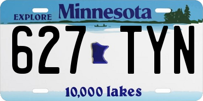 MN license plate 627TYN