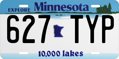 MN license plate 627TYP