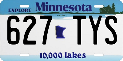 MN license plate 627TYS