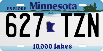 MN license plate 627TZN