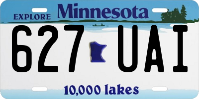 MN license plate 627UAI