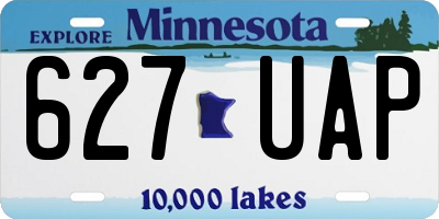 MN license plate 627UAP