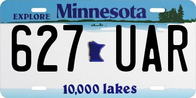 MN license plate 627UAR