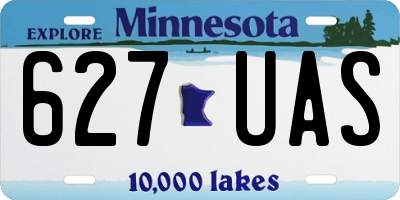 MN license plate 627UAS