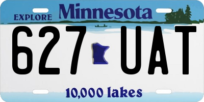 MN license plate 627UAT