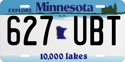 MN license plate 627UBT