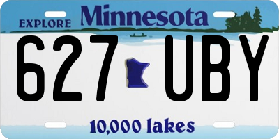 MN license plate 627UBY