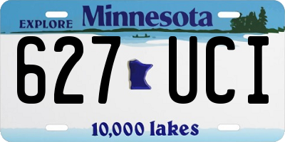 MN license plate 627UCI
