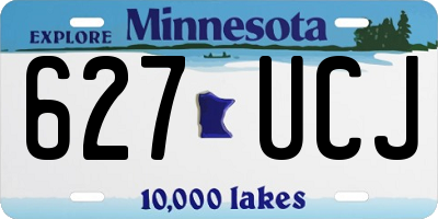 MN license plate 627UCJ