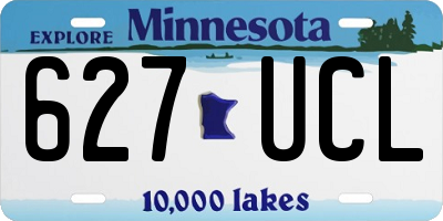 MN license plate 627UCL