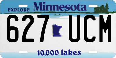 MN license plate 627UCM