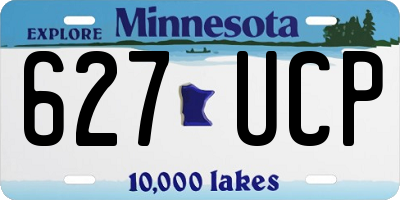 MN license plate 627UCP