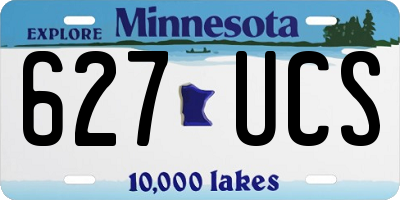 MN license plate 627UCS