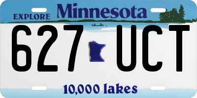 MN license plate 627UCT