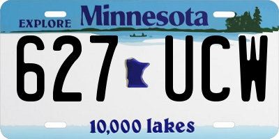 MN license plate 627UCW