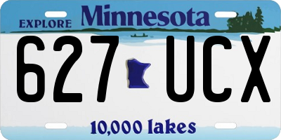 MN license plate 627UCX