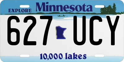 MN license plate 627UCY