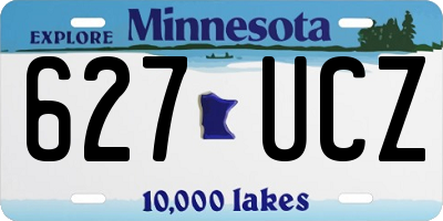 MN license plate 627UCZ