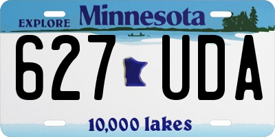 MN license plate 627UDA