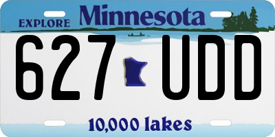 MN license plate 627UDD