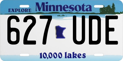 MN license plate 627UDE