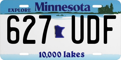 MN license plate 627UDF