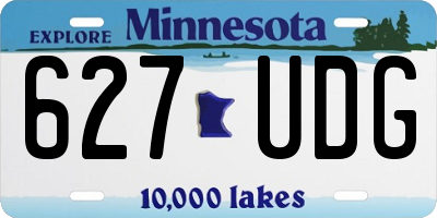 MN license plate 627UDG