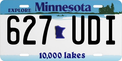 MN license plate 627UDI