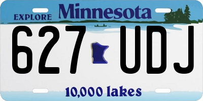 MN license plate 627UDJ