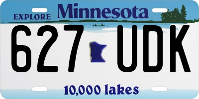 MN license plate 627UDK