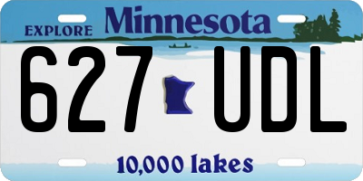 MN license plate 627UDL