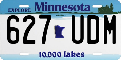 MN license plate 627UDM