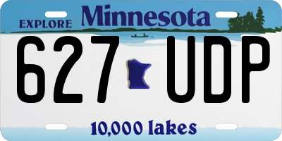 MN license plate 627UDP