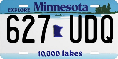MN license plate 627UDQ
