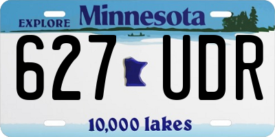 MN license plate 627UDR