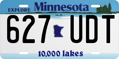 MN license plate 627UDT