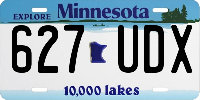 MN license plate 627UDX