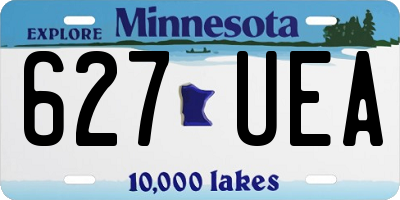 MN license plate 627UEA
